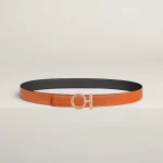 Flot belt buckle & Reversible leather strap 24 mm - Image 2